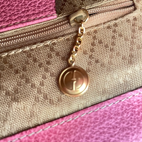 SALE❤️❤️❤️Gucci Pink Suede Leather Mini Backpack Bamboo - Picture 14 of 15